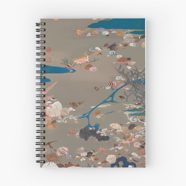 Item preview, Whispers of the Sea Ito Jakuchu Shell Painting for Wall Art (Professionally Enhanced version) designed and sold by EmeraldeaArt.