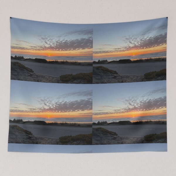 Item preview, Golden Hour Sunset Horizon Ocean and Sky Photo designed and sold by BaggyYogaPants.