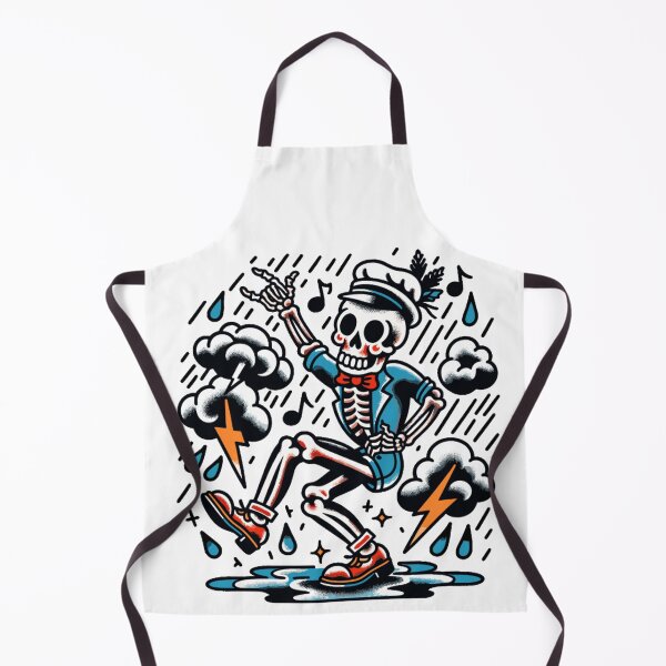 Item preview, Rhythmic Preppy Skeleton Dance - Electric Storm Artwork designed and sold by ElLocoMus.
