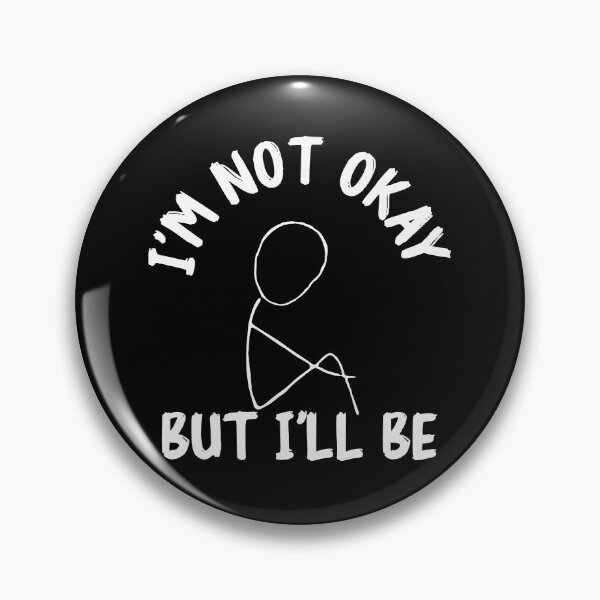 Item preview, Not fine quotes: Im down and not okay for sad people designed and sold by The  Knick Knack Nook.