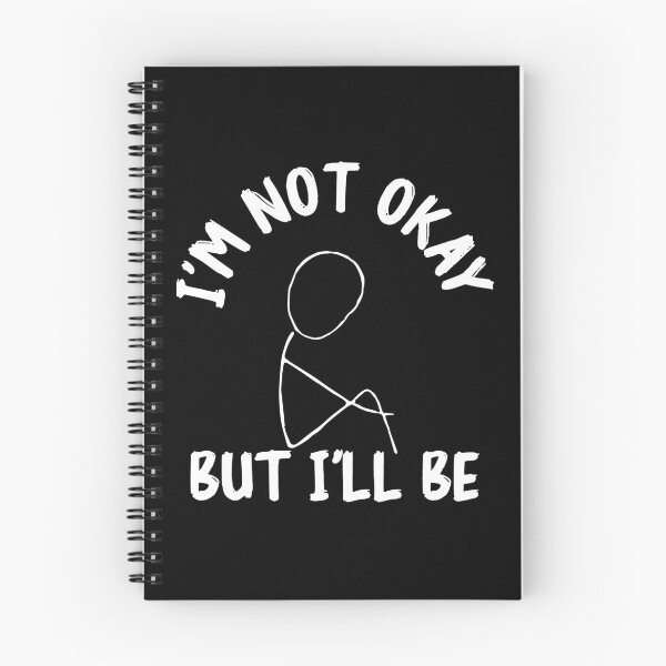 Item preview, Not fine quotes: Im down and not okay for sad people designed and sold by The  Knick Knack Nook.