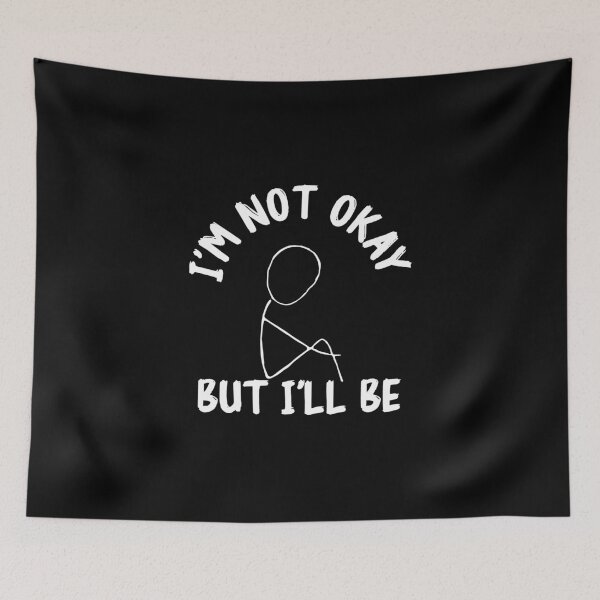 Item preview, Not fine quotes: Im down and not okay for sad people designed and sold by The  Knick Knack Nook.