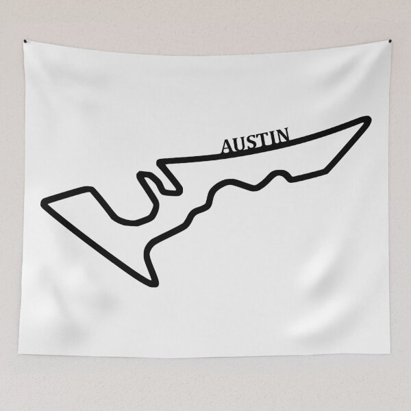 Item preview, Minimalist design of the Austin Formula 1 circuit in the United States designed and sold by Jerhus.