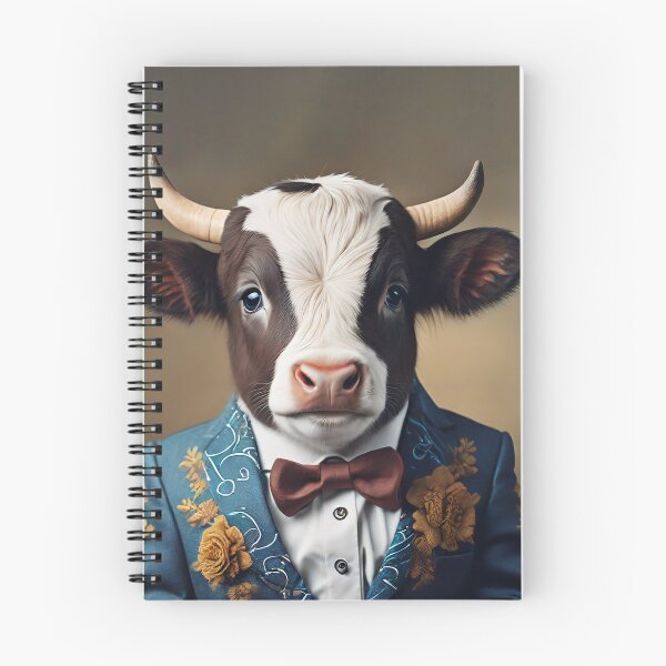 Item preview, Bull - Dressed Cute Animals - Baby Animal Portrait designed and sold by 123animals.