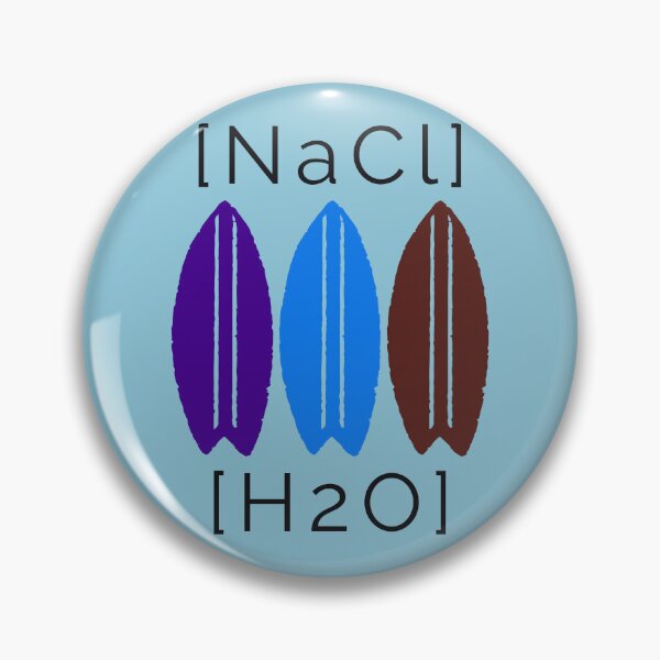 Item preview, surf shirt. NaCl.H2O salt water designed and sold by hitNmiss.
