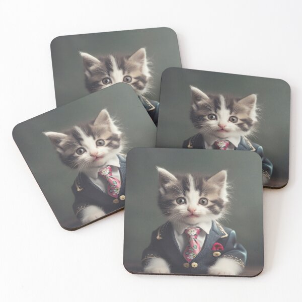 Item preview, Cat - Dressed Cute Animals - Baby Animal Portrait designed and sold by 123animals.