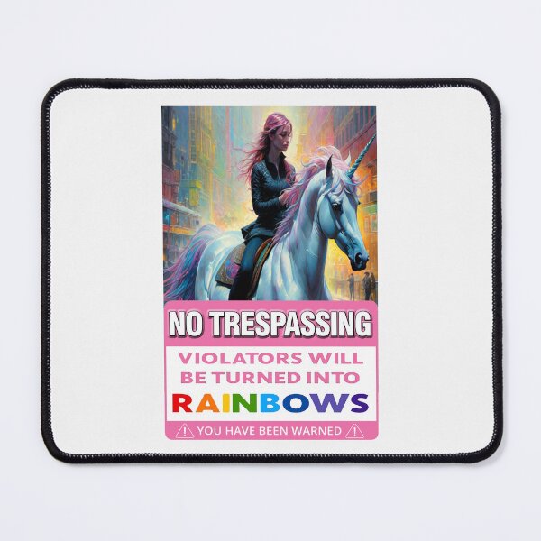 Item preview, No Trespassing; Unicorn; designed and sold by StickerApe.