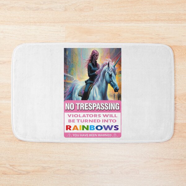 Item preview, No Trespassing; Unicorn; designed and sold by StickerApe.
