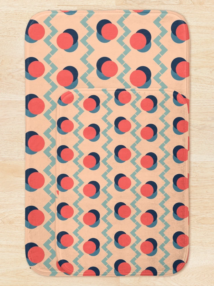 Thumbnail 5 of 6, Bath Mat, Color Cuddle || Seamless Pattern designed and sold by Stacey Spivak.
