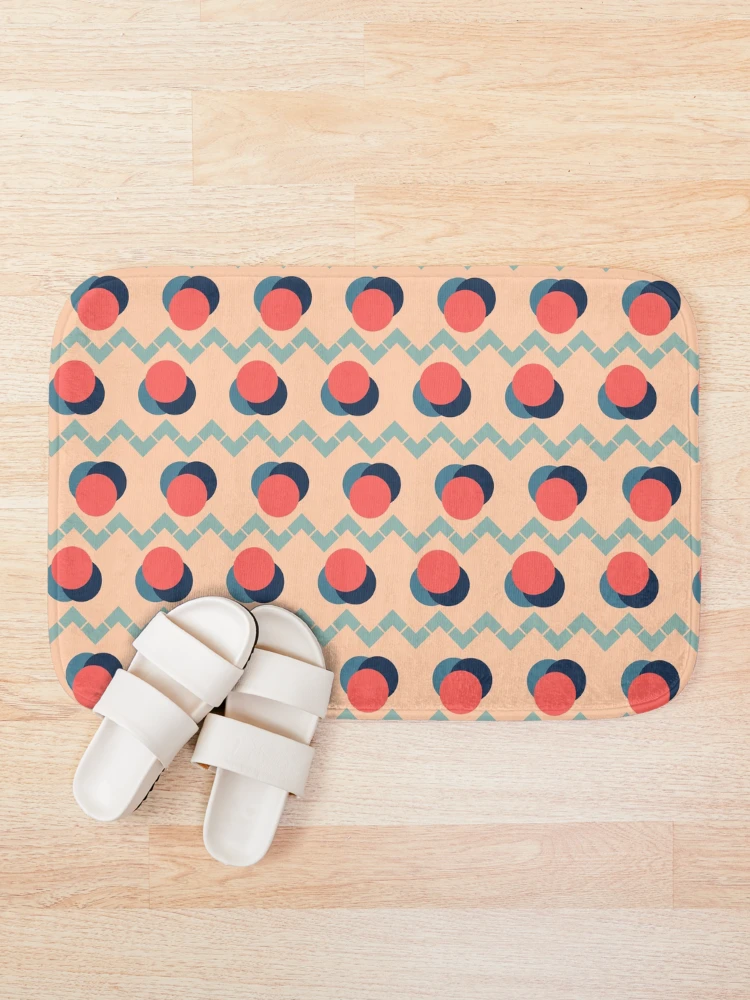 Thumbnail 1 of 6, Bath Mat, Color Cuddle || Seamless Pattern designed and sold by Stacey Spivak.