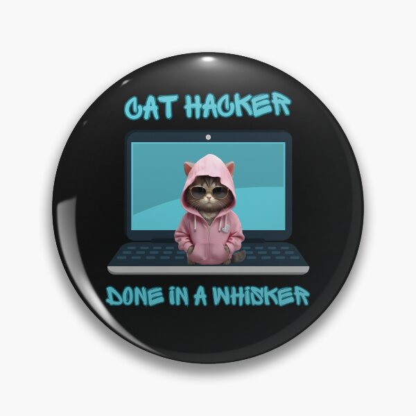 Item preview, hacker cat done in a whisker designed and sold by aledfychan.
