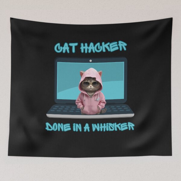 Item preview, hacker cat done in a whisker designed and sold by BandM Jos-Wilias.