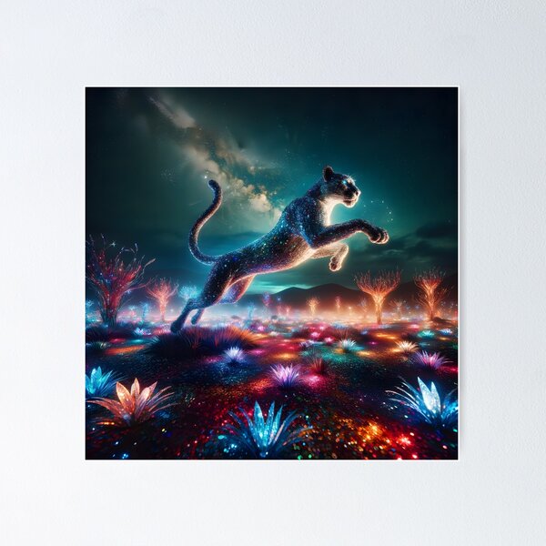 Item preview, Dynamic Sequined Panther designed and sold by TheCatsCorner.