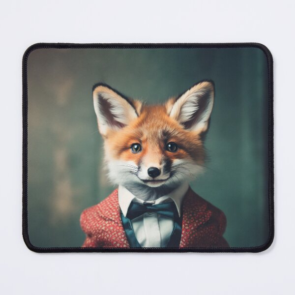 Item preview, Fox - Dressed Cute Animals - Baby Animal Portrait designed and sold by 123animals.