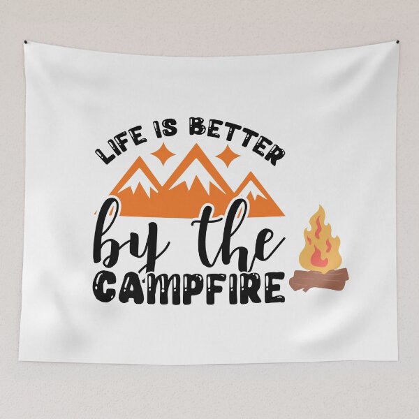 Item preview, Campfire Serenity: Mountains Aglow designed and sold by the-x-designs.