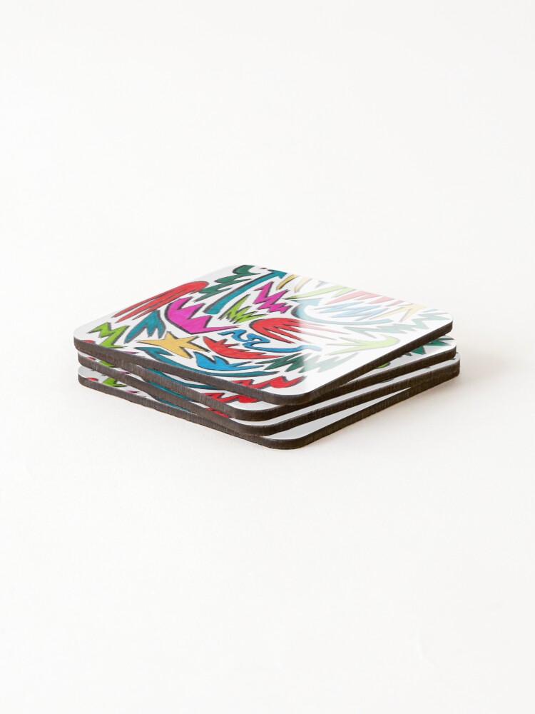 Thumbnail 4 of 5, Coasters (Set of 4), Java Four designed and sold by Javabones.