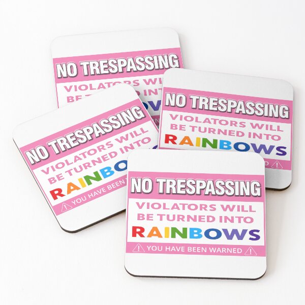 Item preview, No Trespassing; Unicorn; designed and sold by StickerApe.