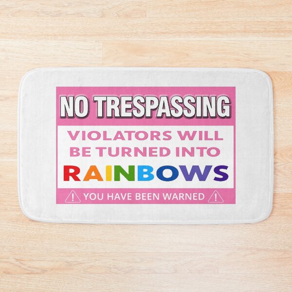 Item preview, No Trespassing; Unicorn; designed and sold by StickerApe.