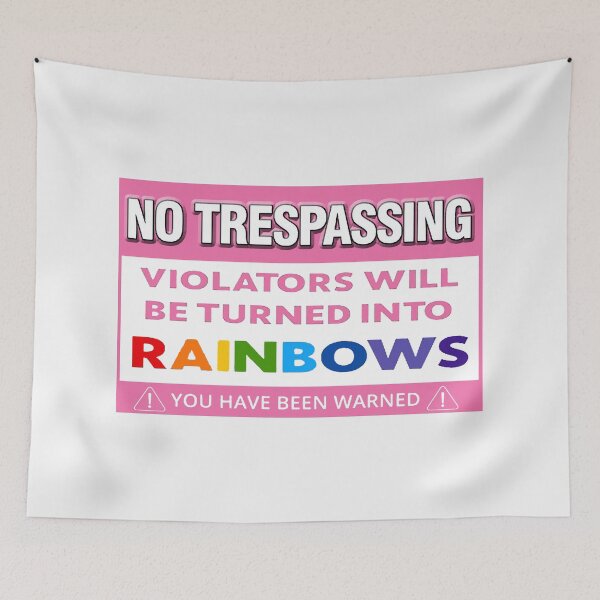 Item preview, No Trespassing; Unicorn; designed and sold by StickerApe.