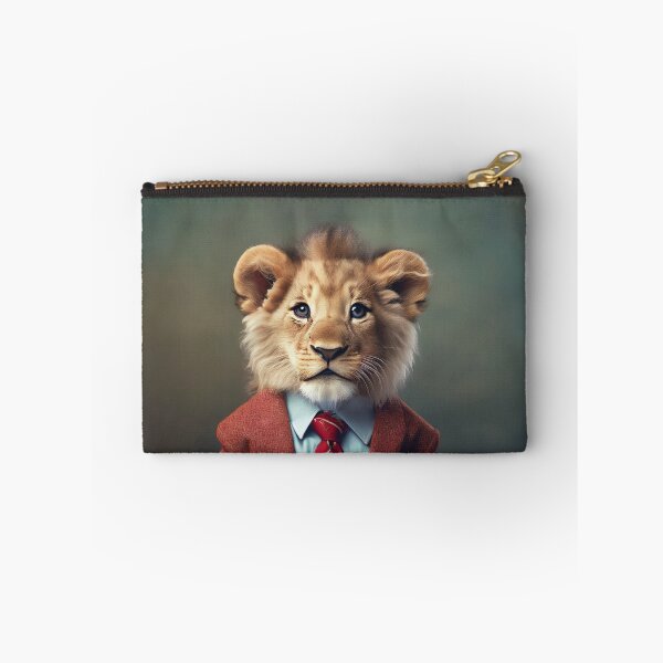 Artikelvorschau, Lion - Dressed Cute Animals - Baby Animal Portrait entworfen und verkauft von 123animals.