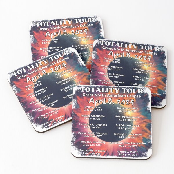 Item preview, Eclipse Map Path of the April 8, 2024 Total Solar Eclipse Official Tour designed and sold by gillys.