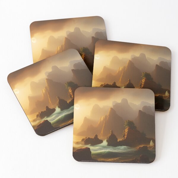Item preview, Rough seas with a low sun designed and sold by LordFalcon.