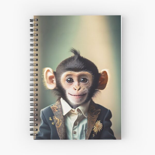 Item preview, Monkey - Dressed Cute Animals - Baby Animal Portrait designed and sold by 123animals.