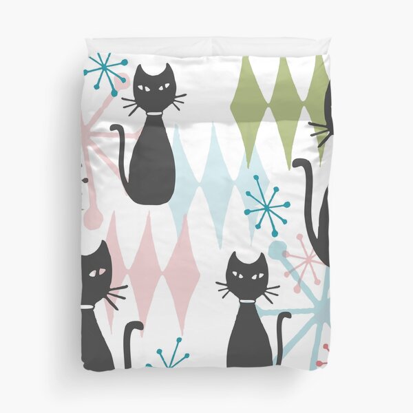 Item preview, Mid-Mod Black Cats KitKat Club Midcentury designed and sold by moxilla.