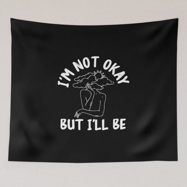Item preview, okay not okay: its ok and not fine quotes designed and sold by The  Knick Knack Nook.