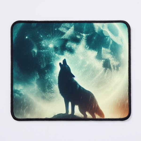 Item preview, wolf howling at large full moon designed and sold by silence28.