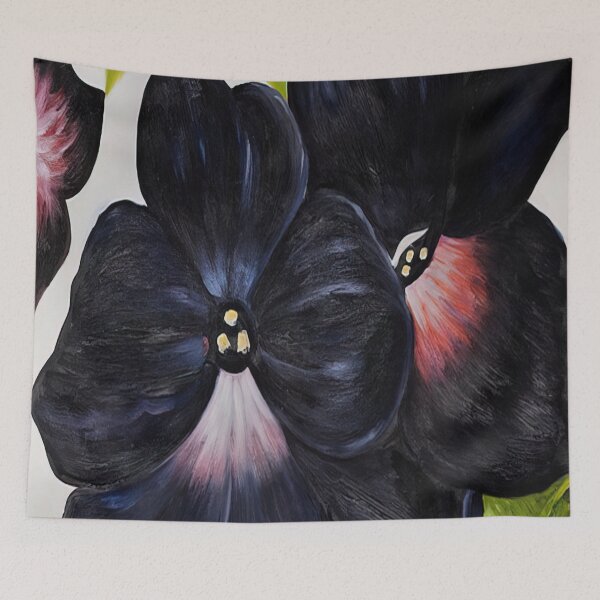 Artikelvorschau, Georgia O'Keeffe - Schwarze und violette Petunien entworfen und verkauft von 4syntart.