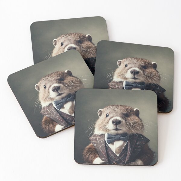 Item preview, Beaver - Dressed Cute Animals - Baby Animal Portrait designed and sold by 123animals.