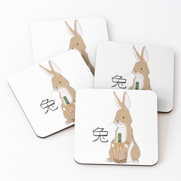 Item preview, Year of Rabbit with Boba  designed and sold by mocchiio.
