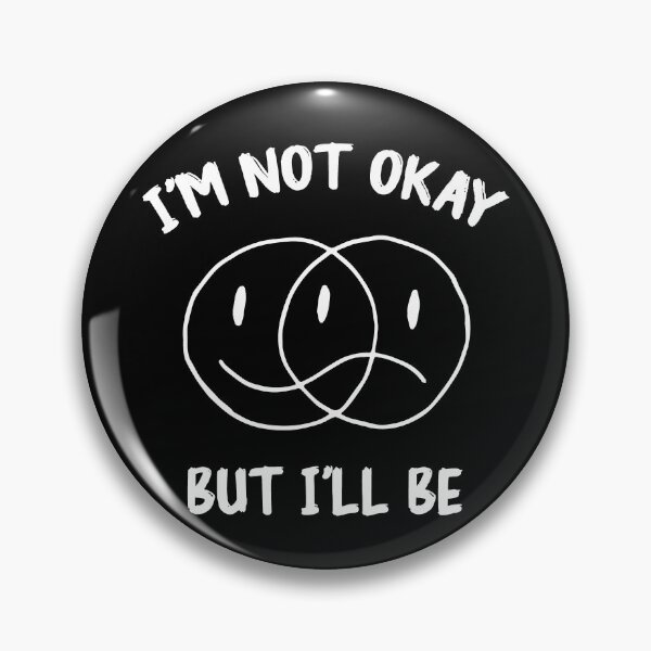 Item preview, Not fine quotes: Im down and not okay for sad people designed and sold by The  Knick Knack Nook.
