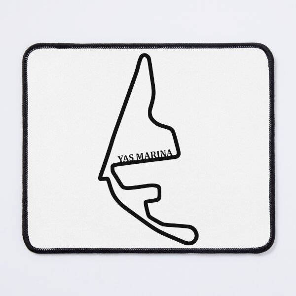 Item preview, Minimalist design of the Yas Marina Formula 1 circuit in Abu Dhabi designed and sold by Jerhus.