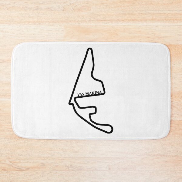 Item preview, Minimalist design of the Yas Marina Formula 1 circuit in Abu Dhabi designed and sold by Jerhus.
