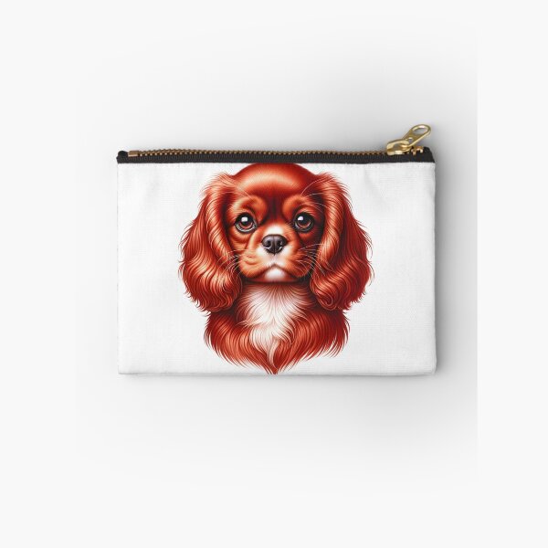 Item preview, Ruby Cavalier King Charles Dog Puppy Illustration designed and sold by CharmStudio.