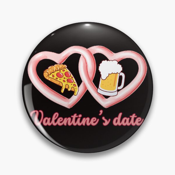 Item preview, Valentines Date Beer Pizza designed and sold by soapblossom.