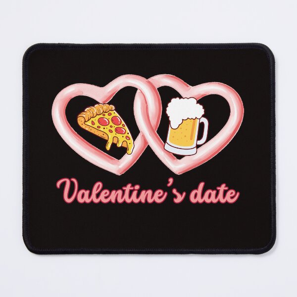 Item preview, Valentines Date Beer Pizza designed and sold by soapblossom.