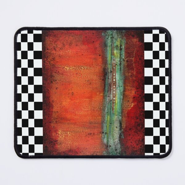 Item preview, Copper Abstract Painting on Checked Background designed and sold by missdebi27.
