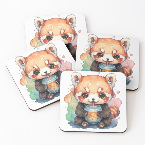 Item preview, Cute Red Panda Bubble Tea designed and sold by Krieghorn.