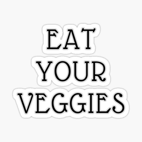 Eat Your Veggies Mini Puffy Stickers