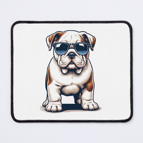 Item preview, English Bulldog Dog Puppy Wearing Sunglasses  designed and sold by CharmStudio.