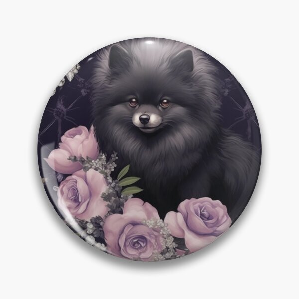 Item preview, Jewelled Victorian Black Pomeranian designed and sold by Nocturne  Paws.