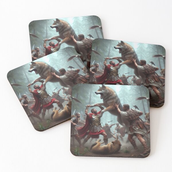 Item preview, Romans Attacked by Wolves designed and sold by BigBadWaxMan.