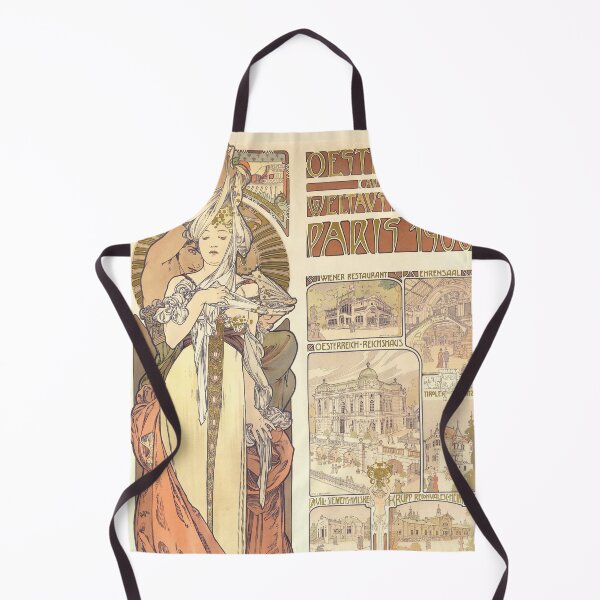 Item preview, HD. Travel French poster Osterreich Paris 1900, by Alphonse Mucha (Original colors) designed and sold by MINDTHECHERRY.