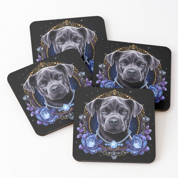 Item preview, Jewelled Blue Nose Staffy designed and sold by Nocturne  Paws.