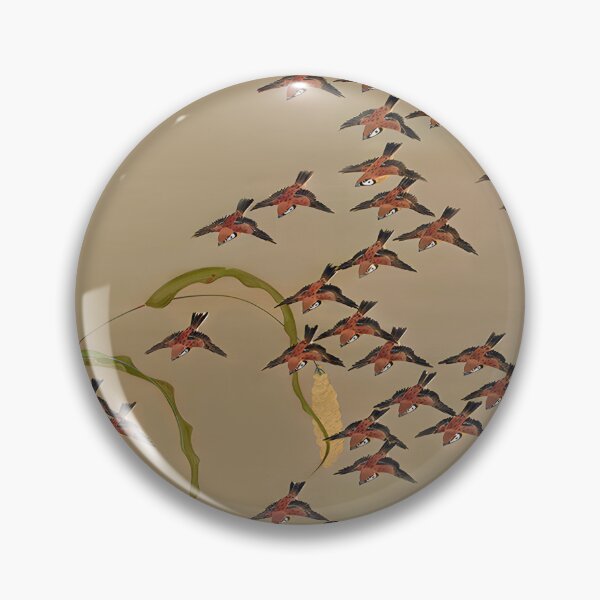 Item preview, Autumn Millet and Sparrows by Ito Jakuchu Painting (Professionally Enhanced version) designed and sold by EmeraldeaArt.