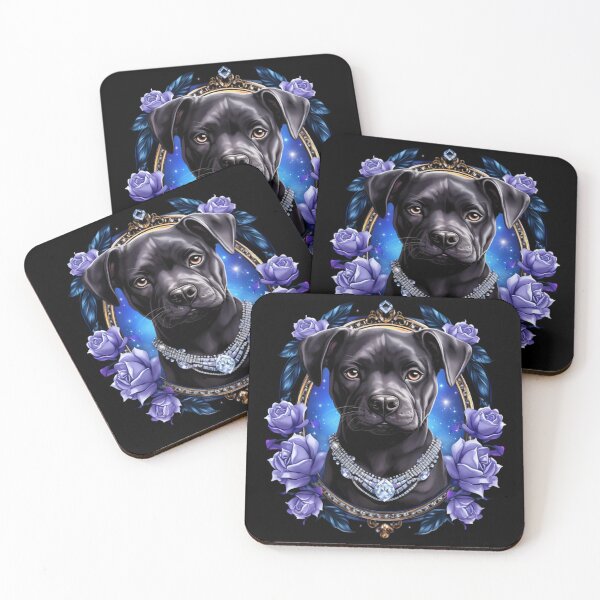 Item preview, Dazzling Blue Nose Staffy designed and sold by Nocturne  Paws.