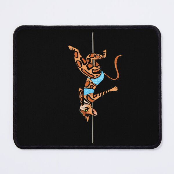 Item preview, Bengal Cat Pole Dancing Club Stickers designed and sold by CANDYFrog.